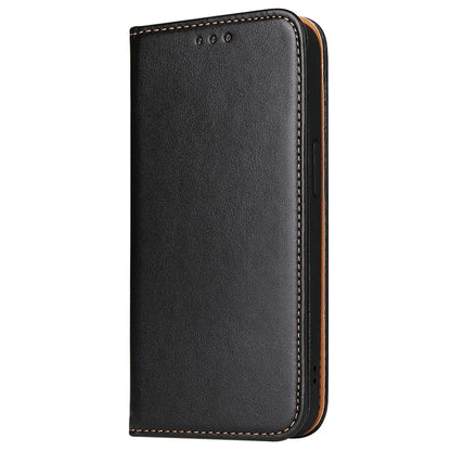 FIERRE SHANN For iPhone 15 Case Stand Wallet PU Leather Phone Cover