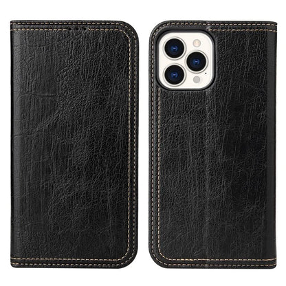 For iPhone 15 Pro Case PU Leather Stand Cell Phone Cover Wallet Tree Texture Shell