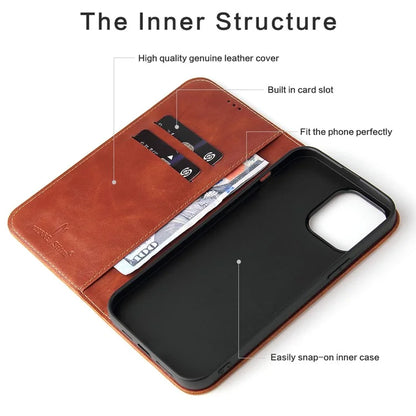 For iPhone 15 Pro Case PU Leather Stand Cell Phone Cover Wallet Tree Texture Shell