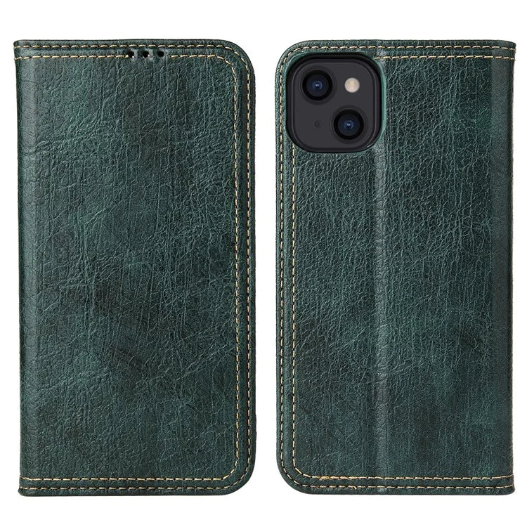 For iPhone 15 Plus Case Flip Cover PU Leather Stand Cell Phone Shell Wallet