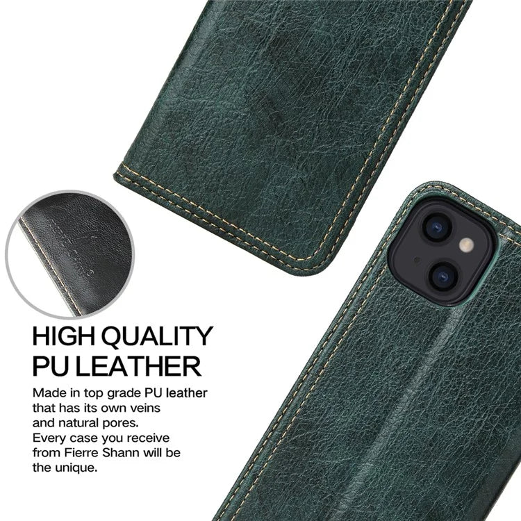 For iPhone 15 Plus Case Flip Cover PU Leather Stand Cell Phone Shell Wallet