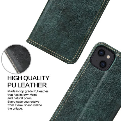 For iPhone 15 Plus Case Flip Cover PU Leather Stand Cell Phone Shell Wallet