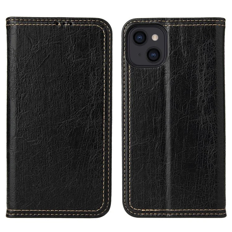 For iPhone 15 Plus Case Flip Cover PU Leather Stand Cell Phone Shell Wallet