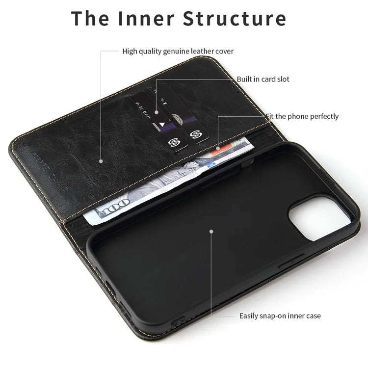For iPhone 15 Plus Case Flip Cover PU Leather Stand Cell Phone Shell Wallet