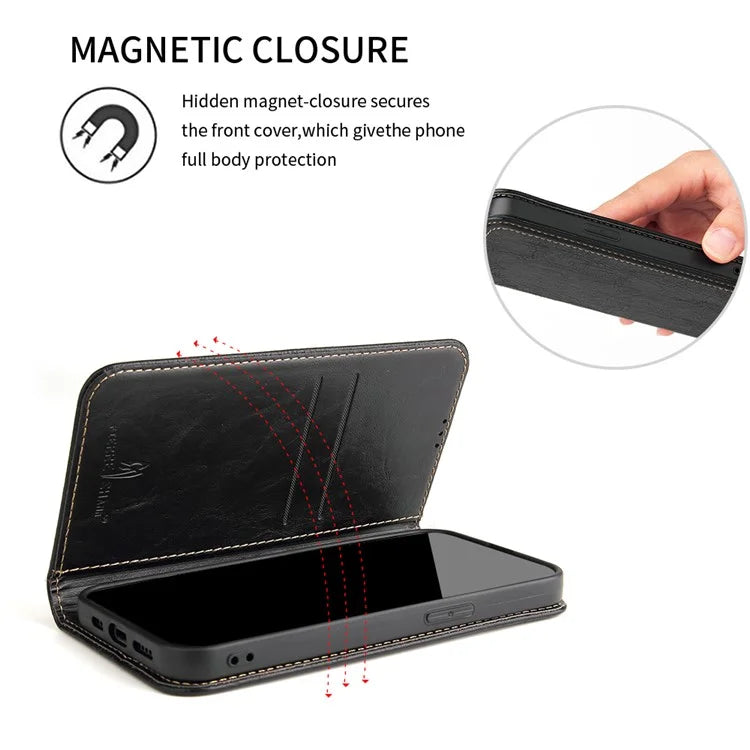 For iPhone 15 Plus Case Flip Cover PU Leather Stand Cell Phone Shell Wallet