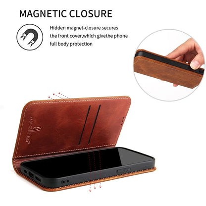 For iPhone 15 Plus Case Flip Cover PU Leather Stand Cell Phone Shell Wallet