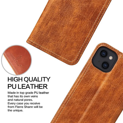 For iPhone 15 Plus Case Flip Cover PU Leather Stand Cell Phone Shell Wallet