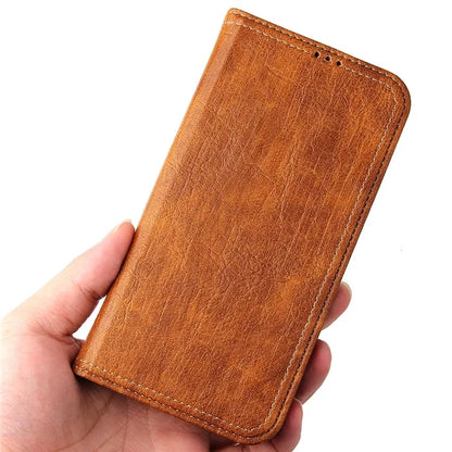 For iPhone 15 Pro Max Case Wallet Tree Texture PU Leather Stand Phone Cover