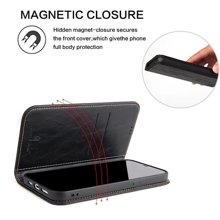 For iPhone 15 Pro Max Case Wallet Tree Texture PU Leather Stand Phone Cover