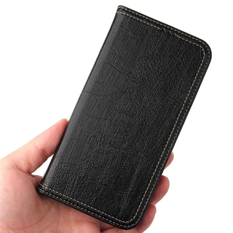 For iPhone 15 Pro Max Case Wallet Tree Texture PU Leather Stand Phone Cover