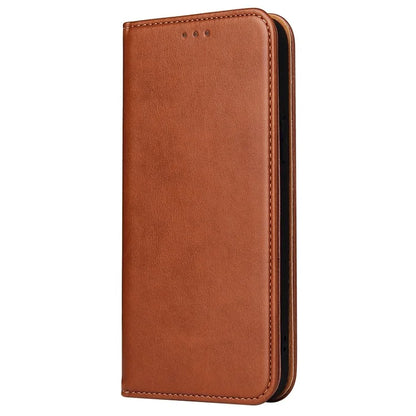 FIERRE SHANN For iPhone 15 Pro Max Case Magnetic Auto Closing Textured PU Leather Phone Cover