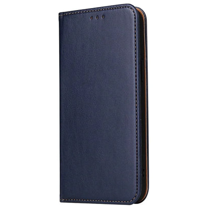 FIERRE SHANN For iPhone 15 Pro Max Case Magnetic Auto Closing Textured PU Leather Phone Cover