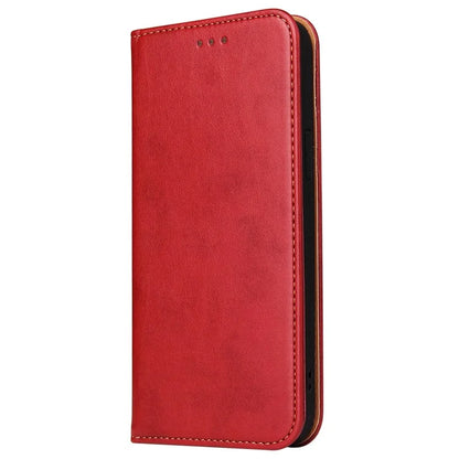 FIERRE SHANN For iPhone 15 Pro Max Case Magnetic Auto Closing Textured PU Leather Phone Cover