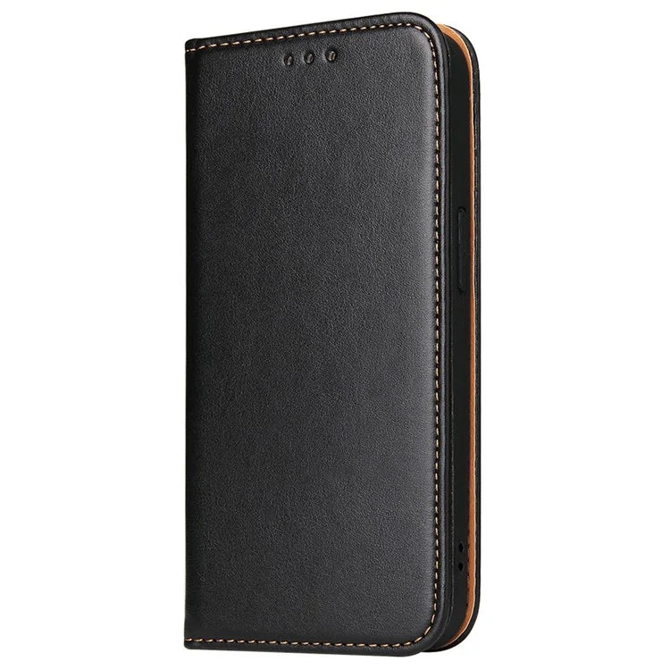 FIERRE SHANN For iPhone 15 Plus Case PU Leather Phone Cover Shockproof Phone Protector