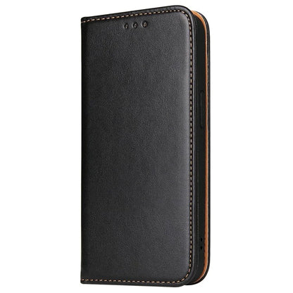 FIERRE SHANN For iPhone 15 Plus Case PU Leather Phone Cover Shockproof Phone Protector