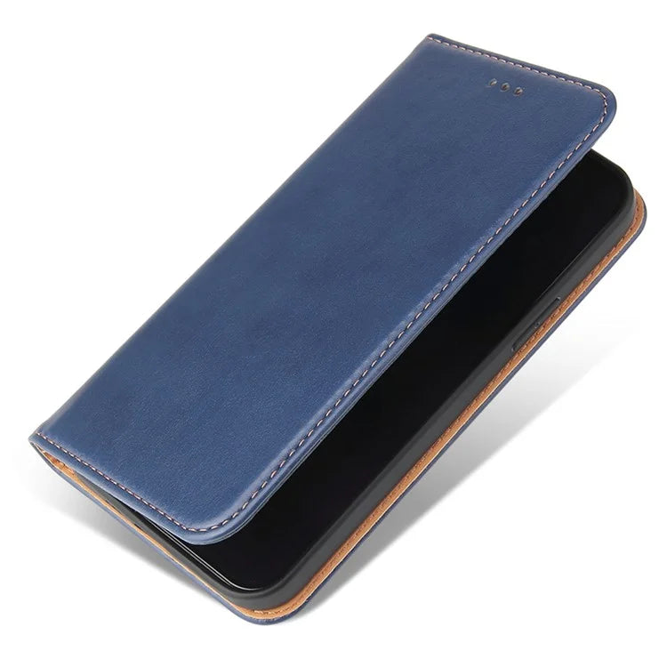 FIERRE SHANN For iPhone 15 Plus Case PU Leather Phone Cover Shockproof Phone Protector