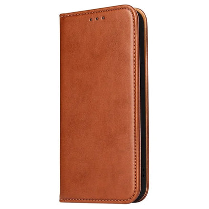 FIERRE SHANN For iPhone 15 Plus Case PU Leather Phone Cover Shockproof Phone Protector