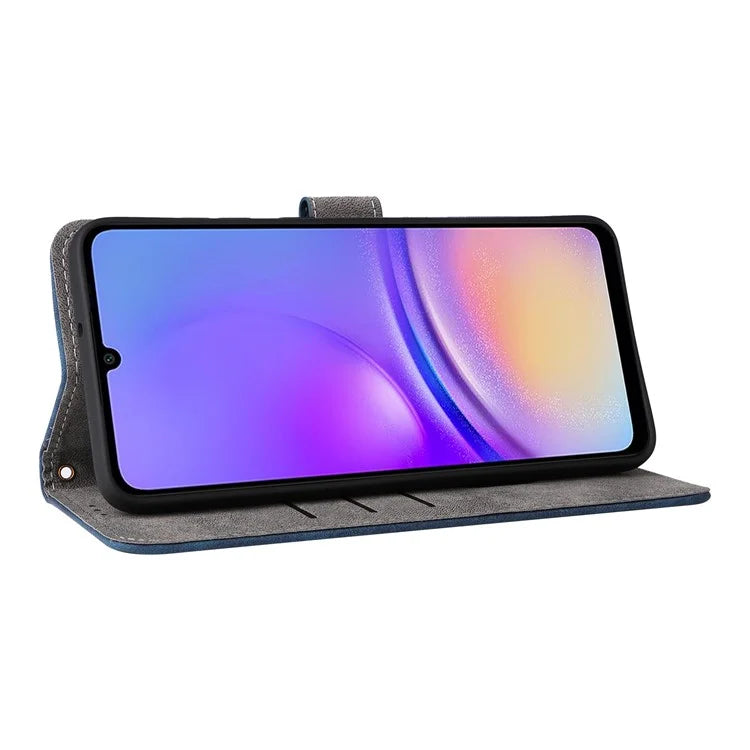 For Samsung Galaxy A05 4G Case PU Leather RFID Blocking Cover with Strap