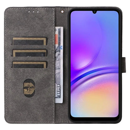 For Samsung Galaxy A05 4G Case PU Leather RFID Blocking Cover with Strap