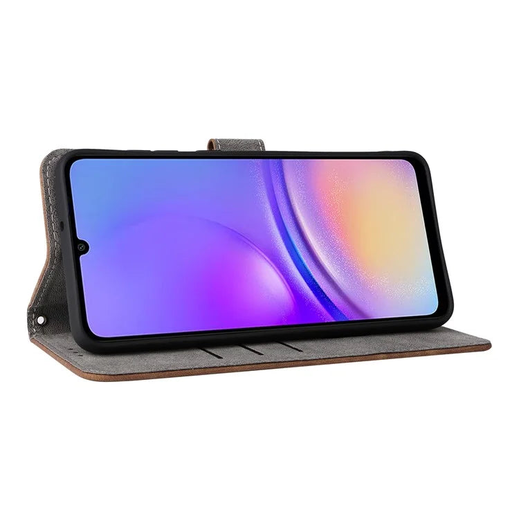 For Samsung Galaxy A05 4G Case PU Leather RFID Blocking Cover with Strap