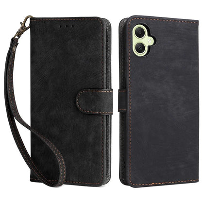 For Samsung Galaxy A05 4G Case PU Leather RFID Blocking Cover with Strap