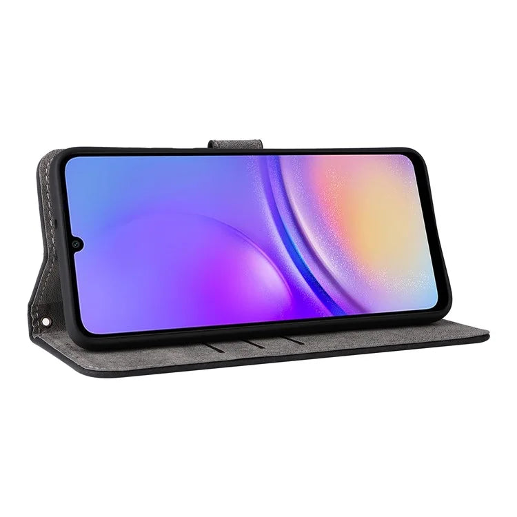 For Samsung Galaxy A05 4G Case PU Leather RFID Blocking Cover with Strap