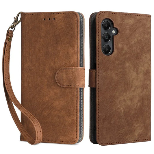 For Samsung Galaxy A05s 4G / M14 4G Case Wallet RFID Blocking Phone Leather Cover with Strap