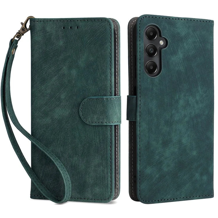 For Samsung Galaxy A05s 4G / M14 4G Case Wallet RFID Blocking Phone Leather Cover with Strap