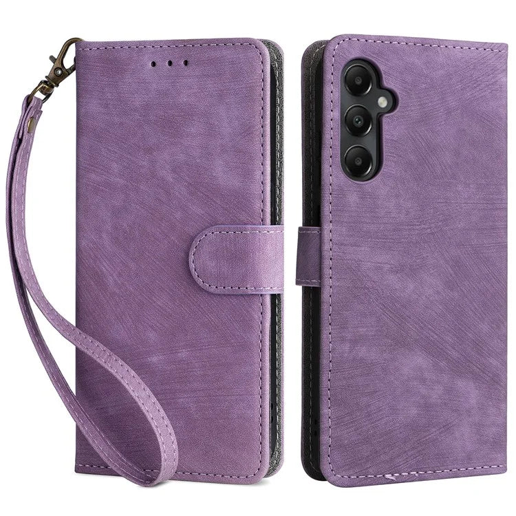 For Samsung Galaxy A05s 4G / M14 4G Case Wallet RFID Blocking Phone Leather Cover with Strap