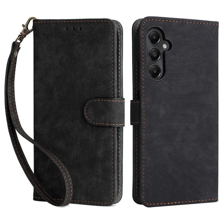 For Samsung Galaxy A05s 4G / M14 4G Case Wallet RFID Blocking Phone Leather Cover with Strap