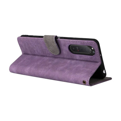 For Sony Xperia 5 II Case Wallet PU Leather Stand RFID Blocking Phone Cover with Strap
