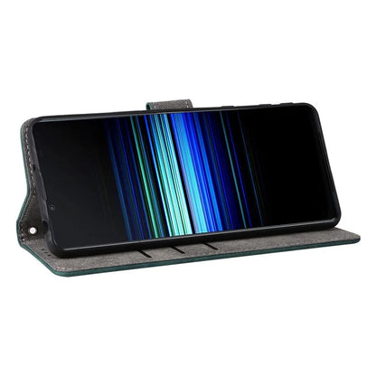 For Sony Xperia 5 II Case Wallet PU Leather Stand RFID Blocking Phone Cover with Strap