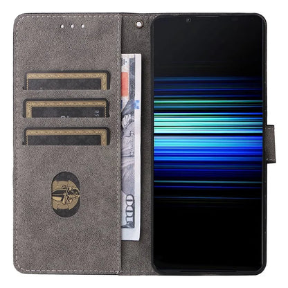 For Sony Xperia 5 II Case Wallet PU Leather Stand RFID Blocking Phone Cover with Strap