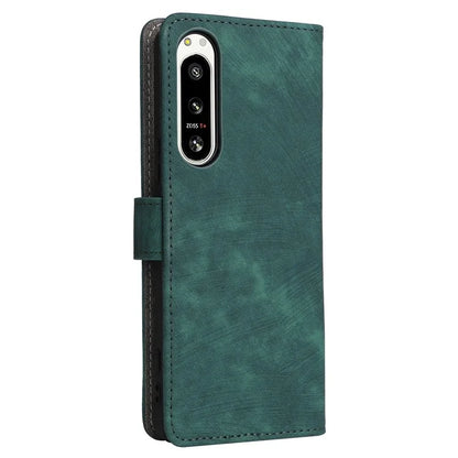 For Sony Xperia 5 IV 5G Case PU Leather Stand Phone Cover RFID Blocking Wallet with Strap