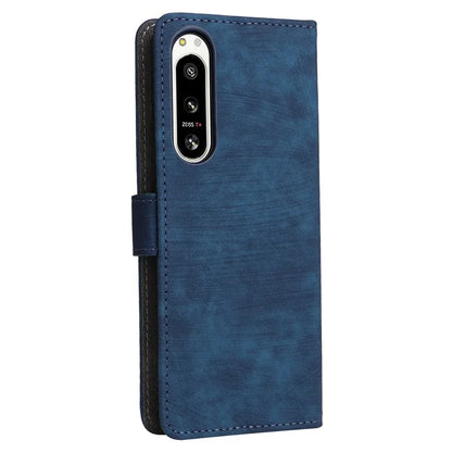 For Sony Xperia 5 IV 5G Case PU Leather Stand Phone Cover RFID Blocking Wallet with Strap