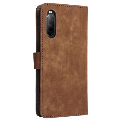 For Sony Xperia 10 II Case Mobile Phone Cover PU Leather RFID Blocking Shell with Strap