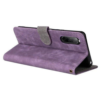 For Sony Xperia 10 II Case Mobile Phone Cover PU Leather RFID Blocking Shell with Strap