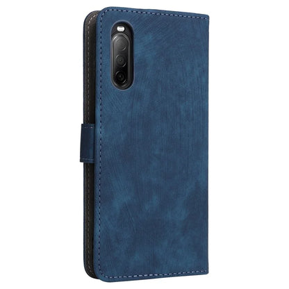 For Sony Xperia 10 II Case Mobile Phone Cover PU Leather RFID Blocking Shell with Strap