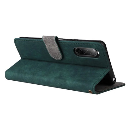 For Sony Xperia 10 II Case Mobile Phone Cover PU Leather RFID Blocking Shell with Strap