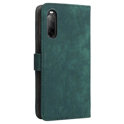 For Sony Xperia 10 II Case Mobile Phone Cover PU Leather RFID Blocking Shell with Strap
