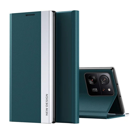 For Xiaomi 13T / 13T Pro / Redmi K60 Ultra Leather Case Electroplating Stand Phone Cover