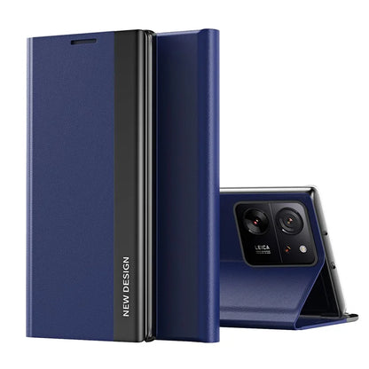 For Xiaomi 13T / 13T Pro / Redmi K60 Ultra Leather Case Electroplating Stand Phone Cover