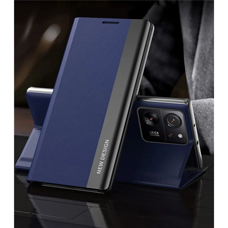 For Xiaomi 13T / 13T Pro / Redmi K60 Ultra Leather Case Electroplating Stand Phone Cover