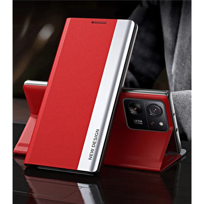 For Xiaomi 13T / 13T Pro / Redmi K60 Ultra Leather Case Electroplating Stand Phone Cover