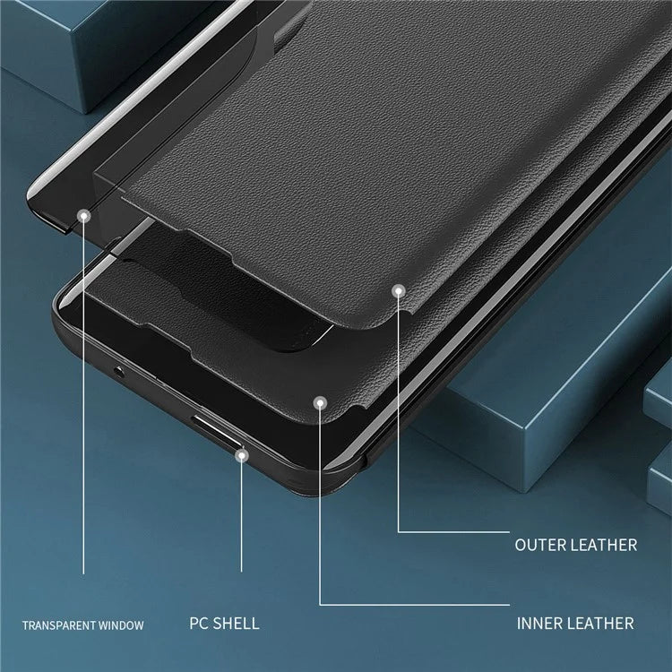 For Xiaomi 13T / 13T Pro / Redmi K60 Ultra Case PU Leather Phone Cover with View Window