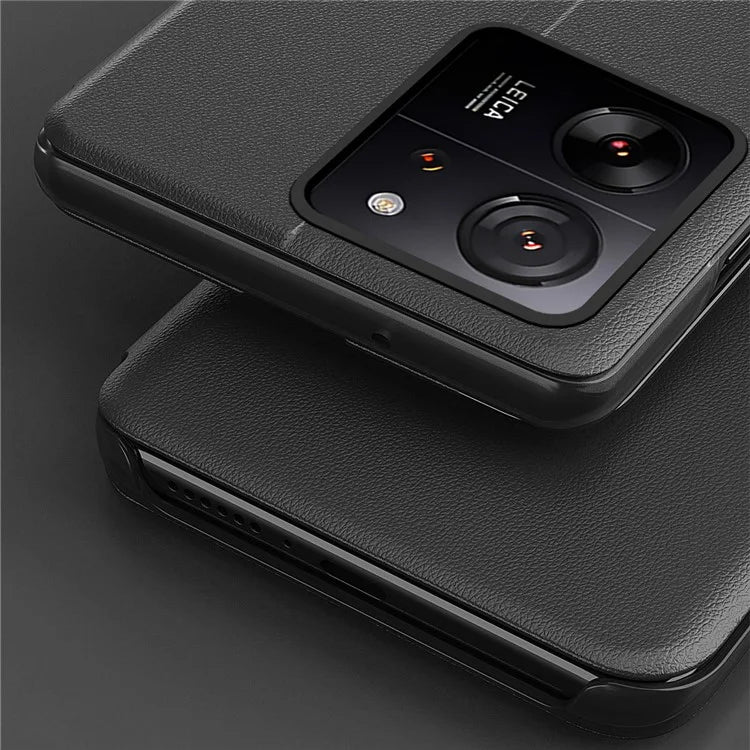 For Xiaomi 13T / 13T Pro / Redmi K60 Ultra Case PU Leather Phone Cover with View Window