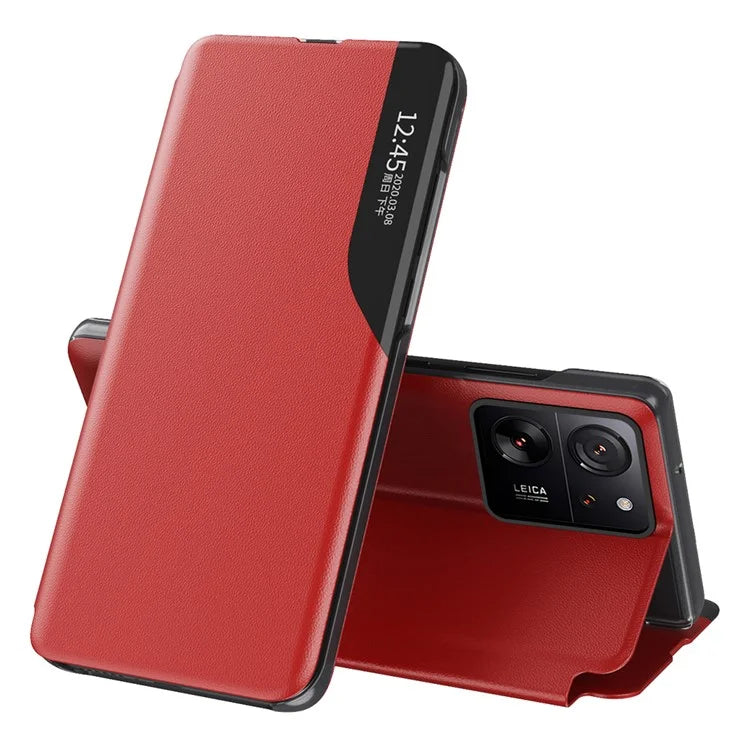 For Xiaomi 13T / 13T Pro / Redmi K60 Ultra Case PU Leather Phone Cover with View Window