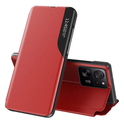 For Xiaomi 13T / 13T Pro / Redmi K60 Ultra Case PU Leather Phone Cover with View Window