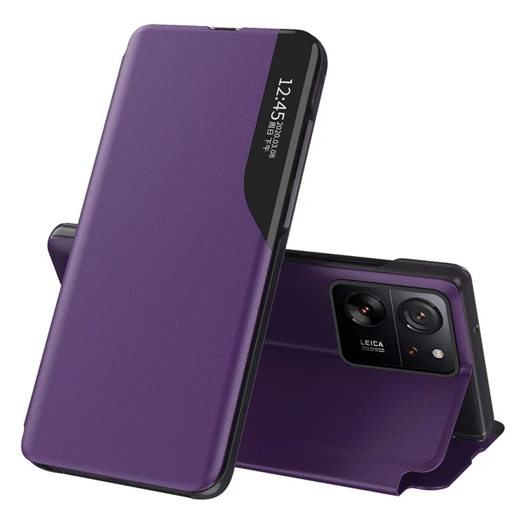 For Xiaomi 13T / 13T Pro / Redmi K60 Ultra Case PU Leather Phone Cover with View Window