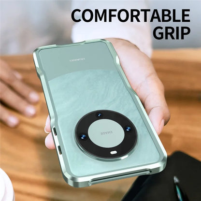 LUPHIE For Huawei Mate 60 Pro Bumper Case Shockproof Mobile Phone Metal Frame